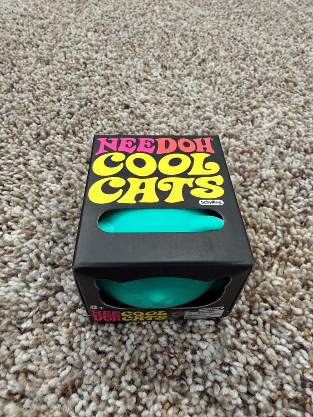 Needoh Cool Cats Squishy Toy - Teal